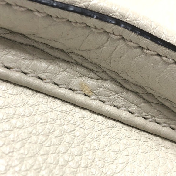 GUCCI White Leather Bamboo Backpack main image 8